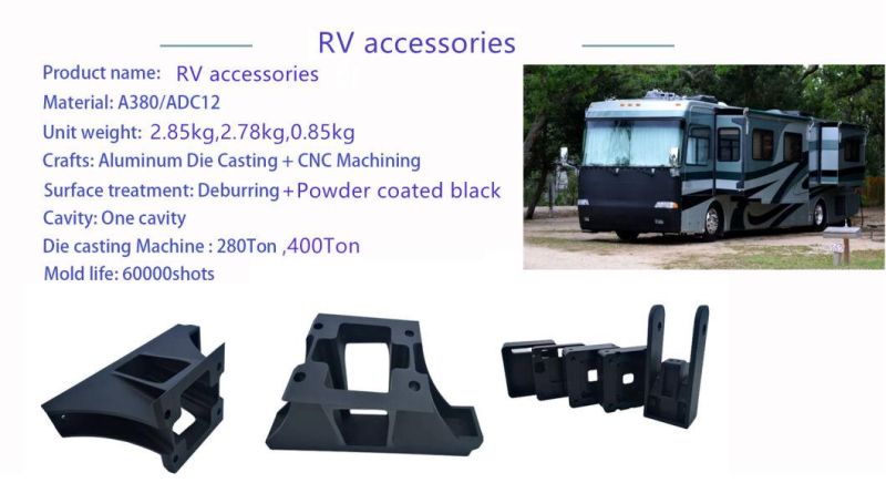 Aluminum Alloy Casting Auto Engine Parts Spare CNC Machining ADC12 Die Cast Parts
