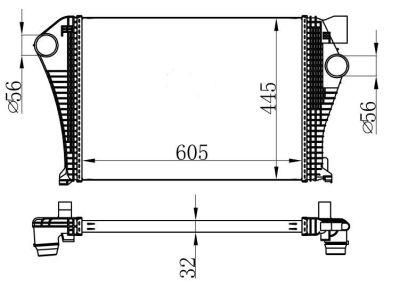 Car Aluminium Intercooler for Cadillac Xt-5 84100643