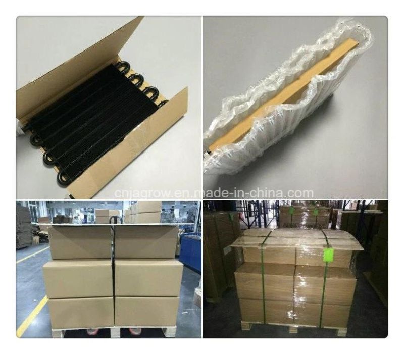 Tube Fin Transmission Oil Cooler 6 Pass with Side Plate