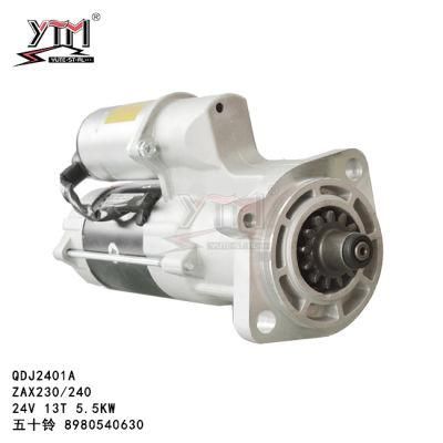 Ytm Starter Motor Qdj2401A - 24V/13t/5.5kw Same as Original Engine Parts for OE 0-24000- -0088/8980540630