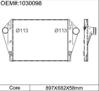 High Quality Competitive Price Truck Intercooler for Ford Sterling Lt9513