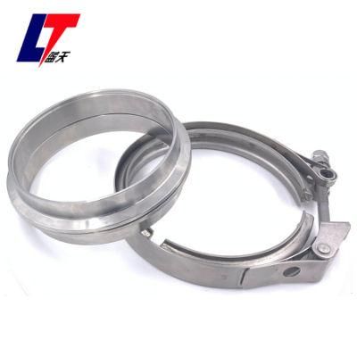 5 Inch Male Female Flange Assembly Kit Stainless Steel Exhaust V Band Clamp