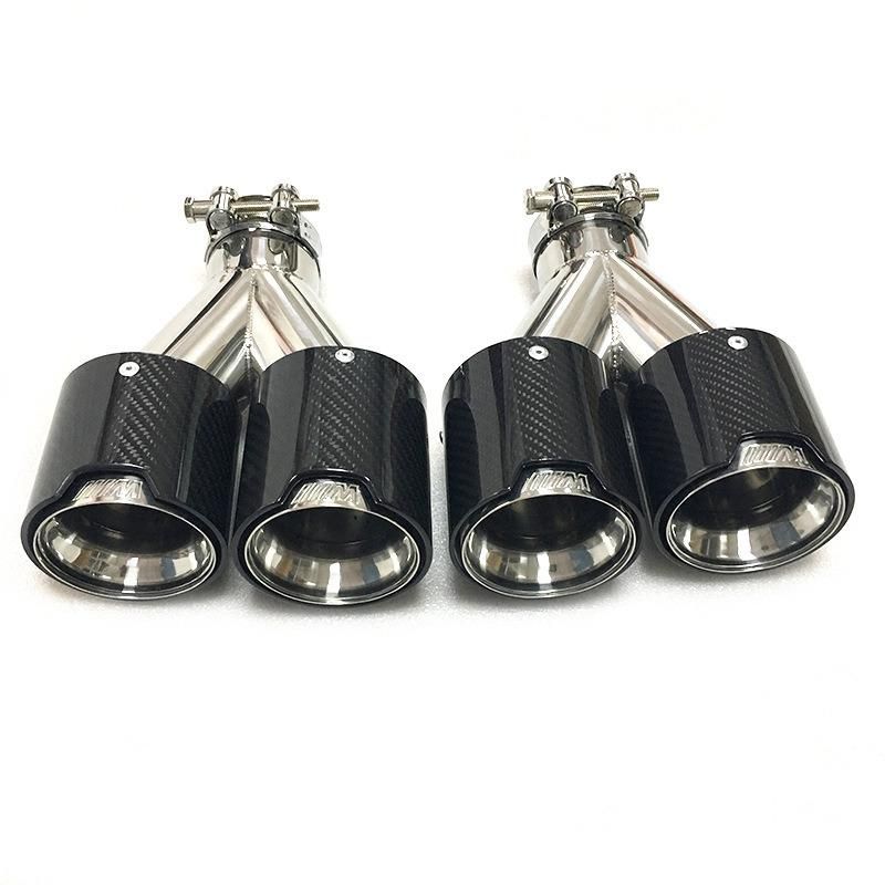 Universal Performance Stainless Steel Carbon Fiber Exhaust Durbl Tail/Tip