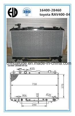 Car Aluminum Radiator, Brazed Welding, RAV4