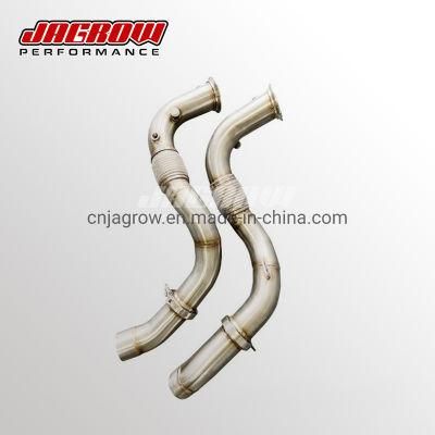 304 Stainless Steel Exhaust Downpipe for BMW N63 F10 550I Catless Downpipe 2011+