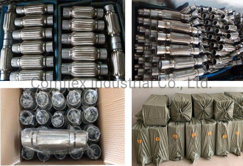 SS304 Flexible Exhaust Bellow/Pipe with Ss409 Nipple, Automobile Exhaust Connector^