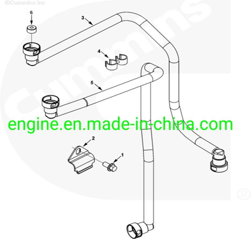 Diesel Engine Part Fuel Supply Pipe 6745-71-5120 6745-71-5110