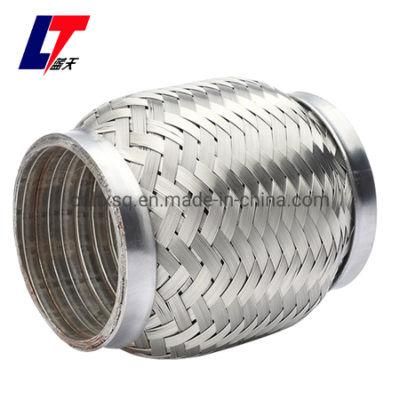 2.5&quot; ID X 6&quot; L Car Muffler Exhaust Interlock Flex Pipeconnector Joint Coupling Adapter