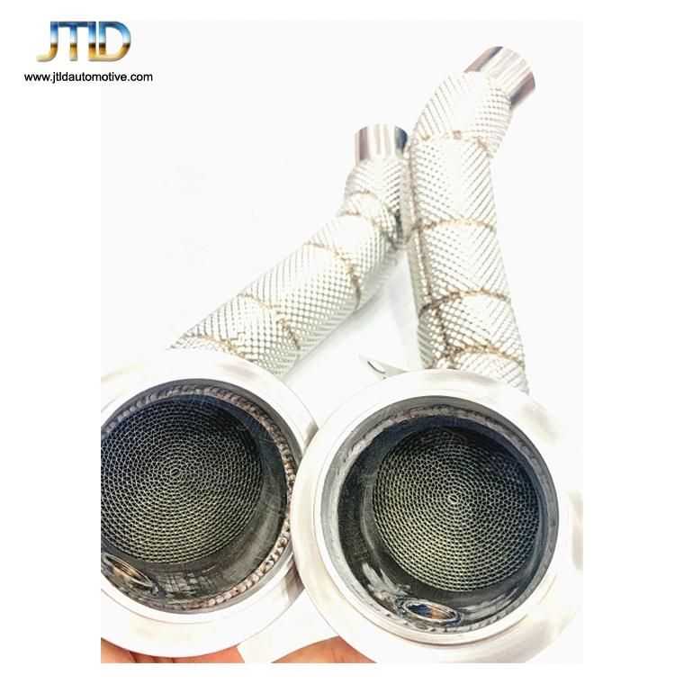 Catless Exhaust Downpipe with Heat Shield for BMW M5 F10