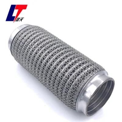 Car Exhaust Muffler 63.5X200 Stainless Steel Wire Mesh Exhaust Flexible Pipe