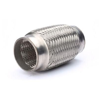 45X190mm Stainless Steel Braided Flexible Exhaust Pipe, for All Car Muffler Corrugation. Repair Tube Joint