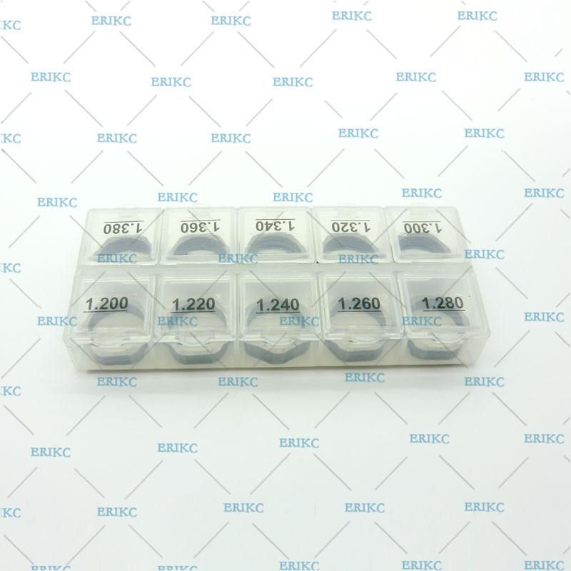 Erikc B11 Common Rail Injector Shims and Gasket Repair Kit, Fuel Injector Adjustment Standard Sealing Washer Size 1.20--1.38mm