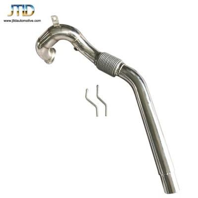 China Factory Price Polished Exhaust Downpipe for VW Mk7 2.0t