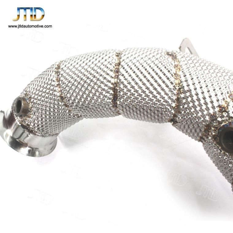 Heatshielded Customized Logo Exhaust Downpipe for Benz Amg W205 C63