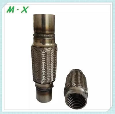 Universal Exhaust Flexible Bellow Pipes Double Braid with Nipples for Car Exhaust