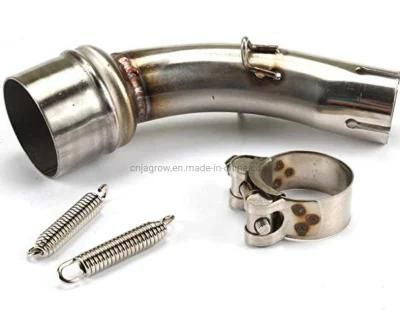 Motorcycle Full System Exhaust Muffler Escape Middle Link Contact Pipe Slip on for YAMAHA Yzf R3 R25 2015-2018