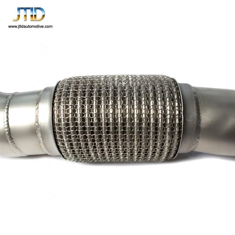 High Quality Customized Exhaust Downpipe with Cat Heatshield for VW 7.5 Gti