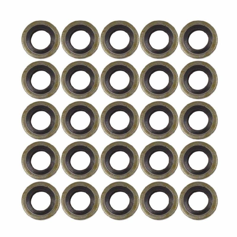 Oil Drain Plug Gaskets for Car Gasket M6 Bronze Tone Car Engine