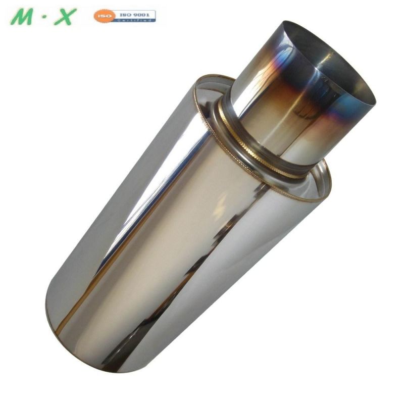 Hot Sales Universal Performance Titanium Silence Muffler Tip Silencer Tail Throat Exhaust Pipe for Car for Hks