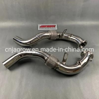 Thicker Flange Exhaust Downpipe for BMW X5m F85 X6m F86 15-17