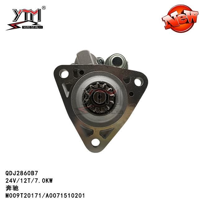 24V 12t 7.0kw Starter Motor for Mercedes Benz M009t20171 A0071510201 0001371119, 0001372006