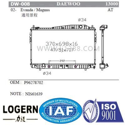 Best Sale Auto Radiator for Daewoo Evanda/Magnus&prime;02- at Dpi: 13000