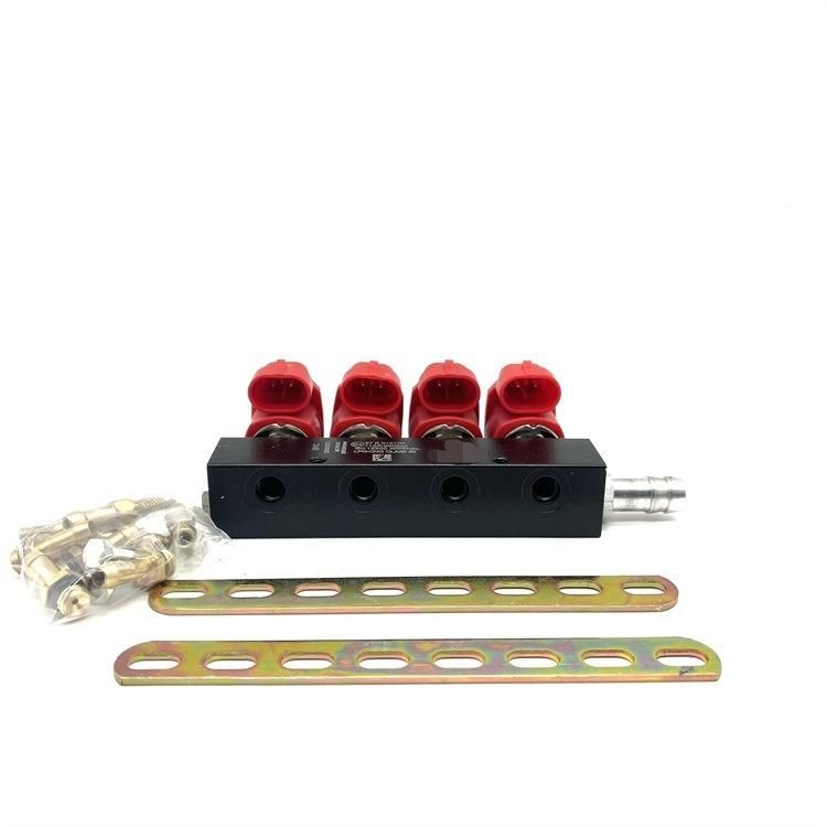 2 3ohm CNG LPG Injector Rail Motorcycle Autogas Injection Sequential Autogas Conversion Kits Dual Fuel Injector Rail