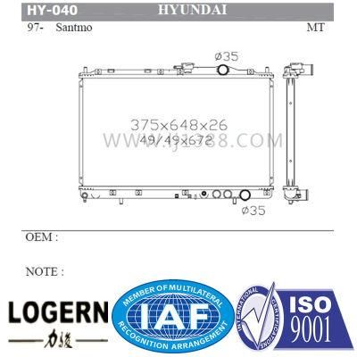 Top Branch Auto Radiator for Hyundai Santmo&prime;97- Mt