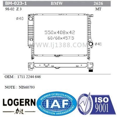 Car Cooling Aluminum Radiator for BMW Z3&prime;98-02/Dpi: 2626