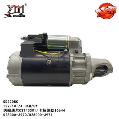 Ytm Starter Motor Qd2208c - 12V/10t/4.0kw/Cw for John Deere Cst40301/Carter Pitt16644 028000-3970/028000-3971