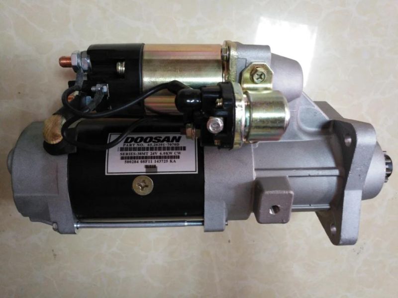 Bus Part DV11 Doosan Engine Starter 65.29201-7088 for Excavator/Truck/Bus/Generator Parts