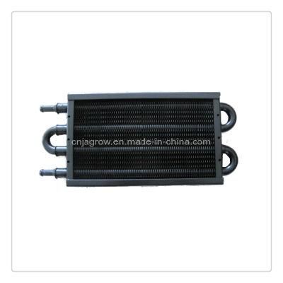 Tube Fin Transmission Oil Cooler 4 Pass with Side Plate