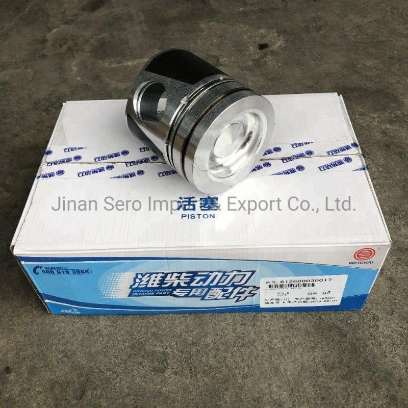 Heavy Truck Spare Parts Weicai Wd618 Wd12 Engine Piston Auto Parts 612600030017 for Sino HOWO Truck Parts