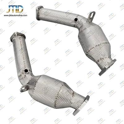 Performance 304ss Heat Shield High Flow Cat Pipe Downpipe for Nissan 350z