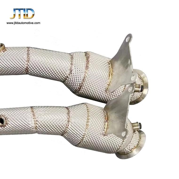 304 Ss High Quality Headshield Exhaust Downpipe for Ferrari 458