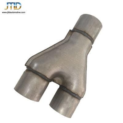 Exhaust Connectortip Dual 2.5 Inch Inlet 3 Inch Dual Outlet Pipe Exhaust Y Pipe