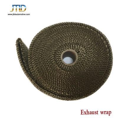 Universal Car Accessories 2 Inch Titanium Gold Color Exhaust Heat Wrap Roll