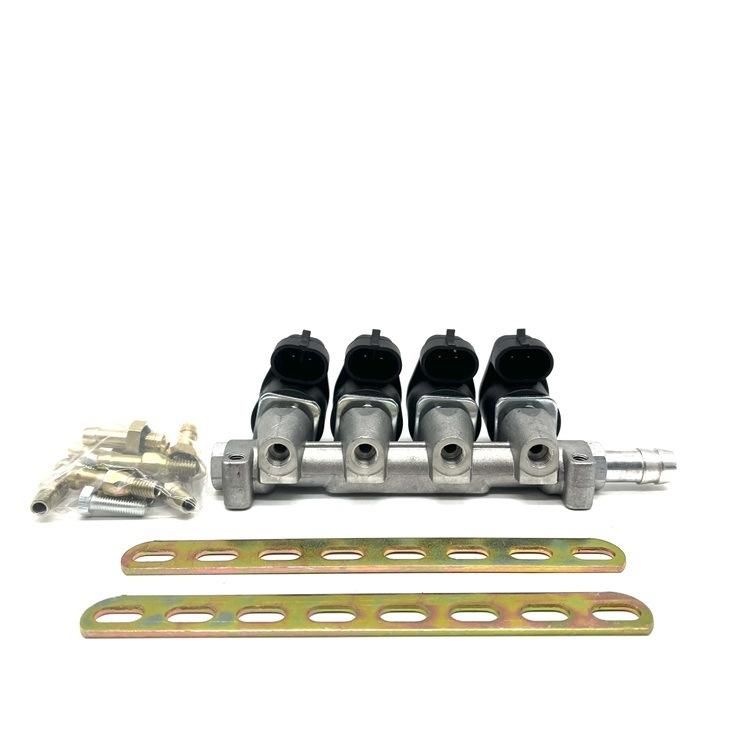 Sequential LPG Motorcycle Parts Lr 2/3 Ohm CNG Injector Rail Kit for Other Auto Oil/Gas Conversion Engine Rail Parts Kit