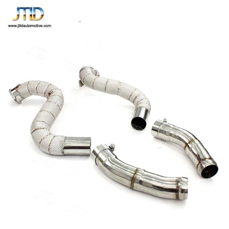 Heatshielded Customized Logo Exhaust Downpipe for Benz Amg W205 C63