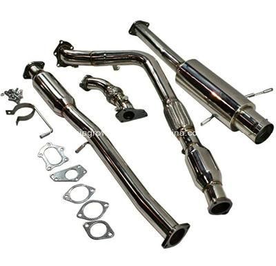 4.5 Inch Tip Turbo Cat Back Down and up Pipe Exhaust 02-07 for Subaru Impreza Wrx Sti Gdgg Ej25
