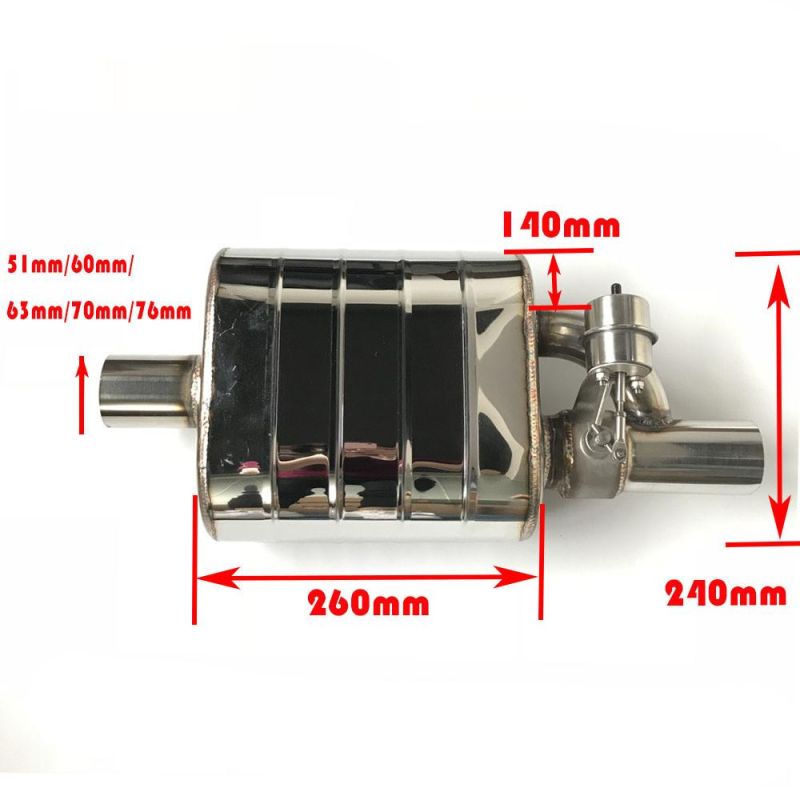 Hot Sales Vacuum Exhaust Cutout Electric Valve Muffler with Remote Control for Exhaust System