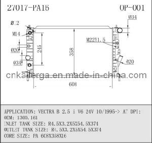 Radiator for Opel Vectra B 2.5 I V6 24V 10/1995 at 27017 (OP-001)