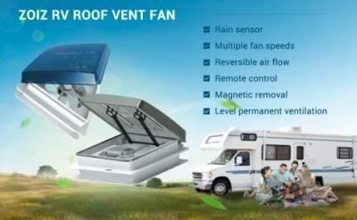 2012 Customizable Side Exhaust Fan for Recreational Travel Vehicle Camping Car, RV Skylight with Level Permanent