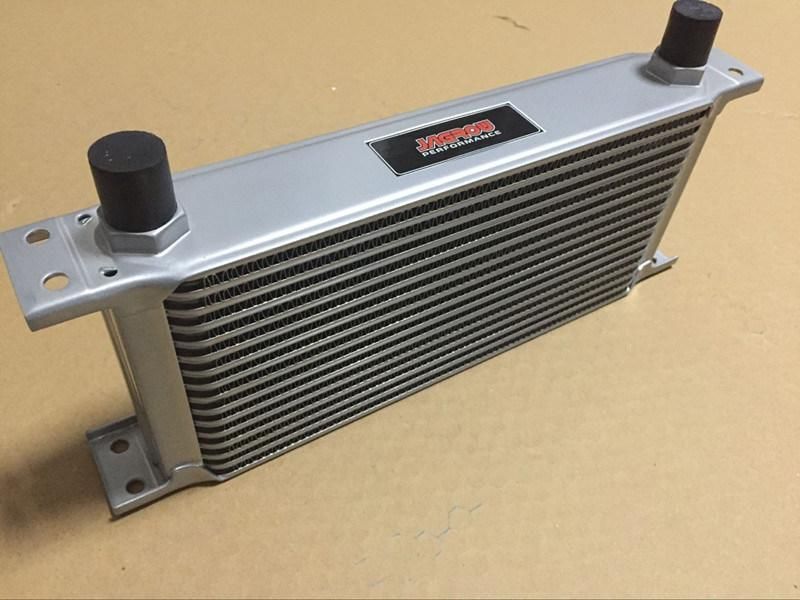 Jagrow Performance 16 Row Transmission Oil Cooler Silver for Sale