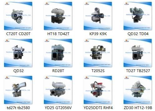 Auto Spare Parts Turbocharger for Nissan CD20t 14411-2j600 Td42t/Qd32t/Td27/Fd46/Td27t/Zd30/Yd25/Qd32