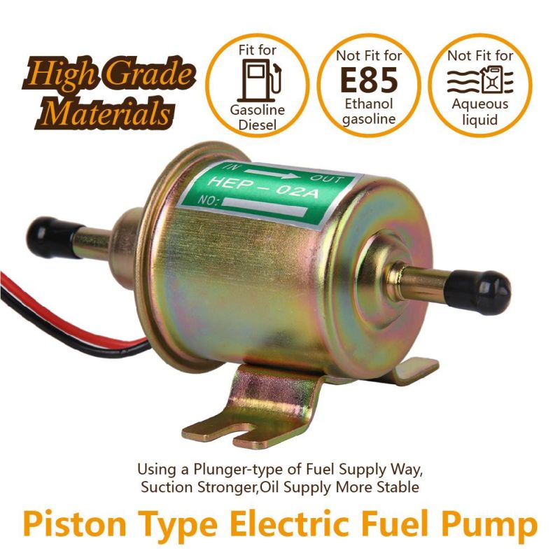 Universal 12V Low Pressure 4-7psi Gas Diesel Inline Electric Fuel Pump