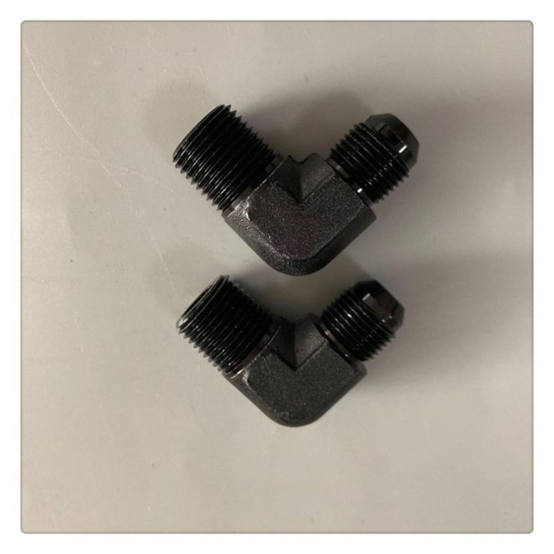 90 Degree 1/2′′ 3/8′′ NPT to Male Flare Adapter