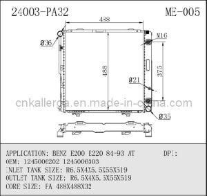 Auto Radiator for Mercedes-Bens E200 E220 1984-1993 at 24003 (ME-005)