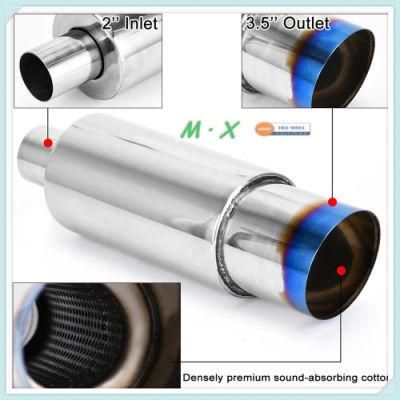 Hot Sales Universal Performance Titanium Silence Muffler Tip Silencer Tail Throat Exhaust Pipe for Car for Hks