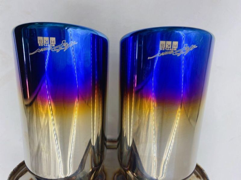 Customizable Stainless Steel Titanium Plated Exhaust Muffler Hks for Exhasut System